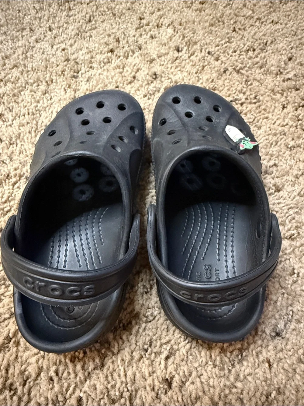 CROCS Kids Black Classic Clog Sandals